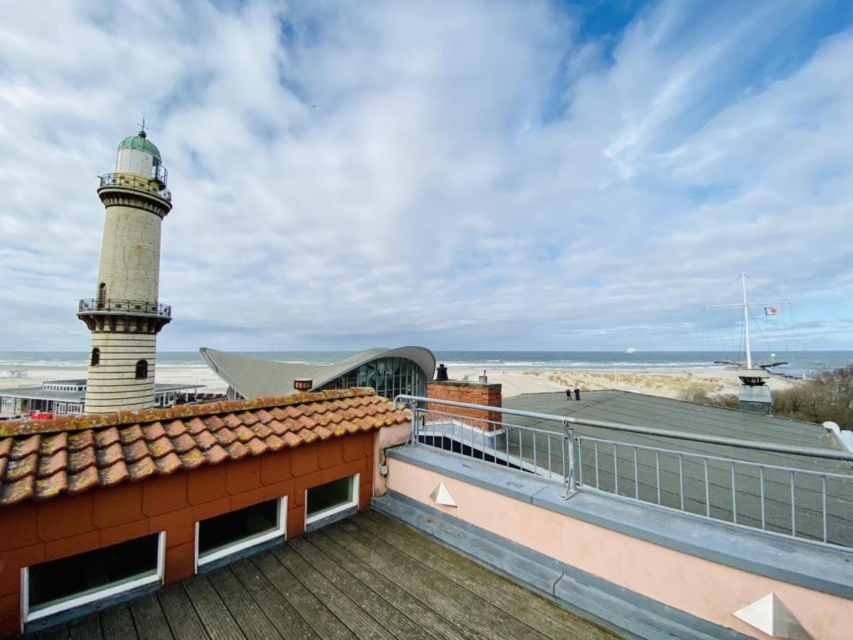 Апартаменты Sonnendeck, Direkt Am Leuchtturm Росток Экстерьер фото